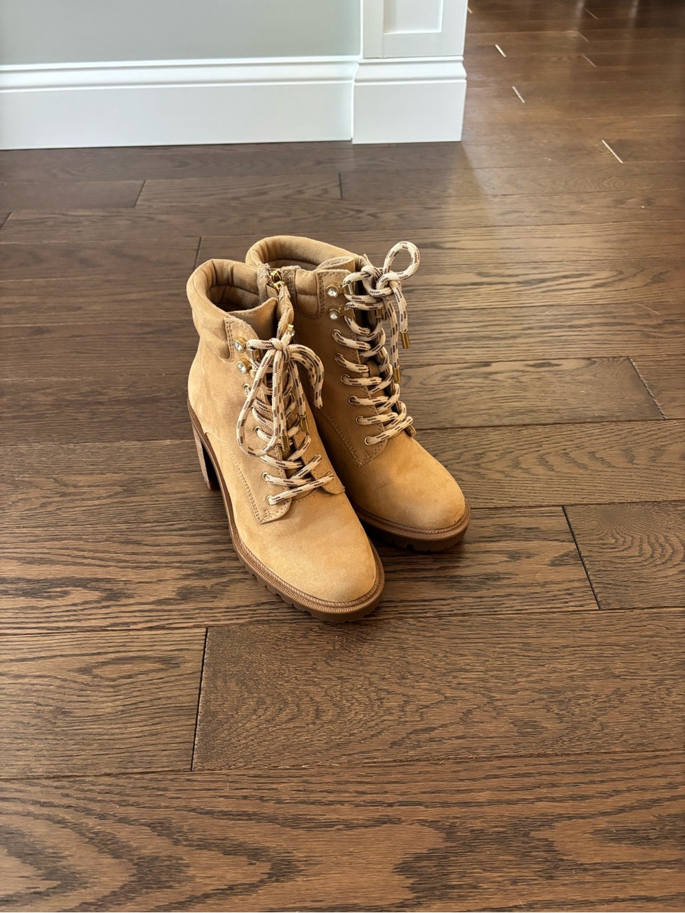 JLO Jennifer Lopez Georga Lace Up Ankle Boot